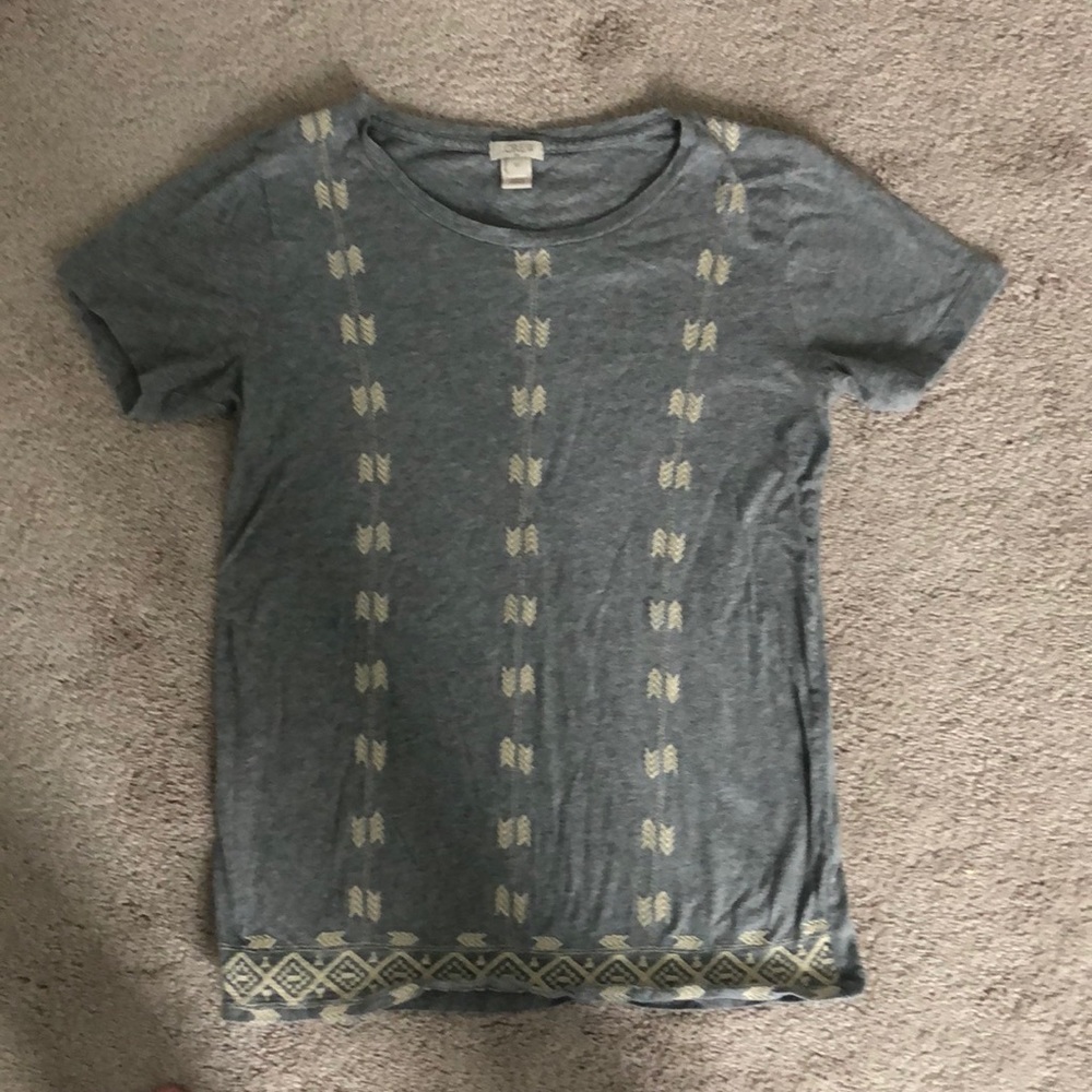 J. Crew short sleeve shirt with stitching